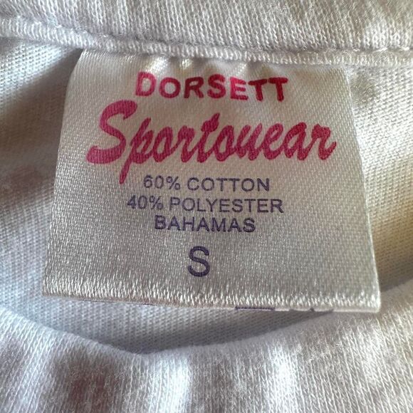 Vtg 90s Bahamas Graphic Tee White Short Sleeve Sz S Vacation Souvenir Streetwear - Picture 3 of 4